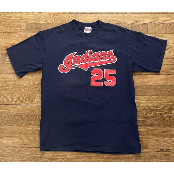 Off The Bench Other - VTG Cleveland Indians Single Stitch T Shirt Thome #25 Tag Size Large- Medium Fit
